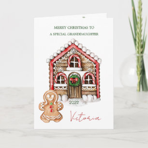 Cartes Pour Fêtes Annuelles Sucre de canne House Grandgirl Noël