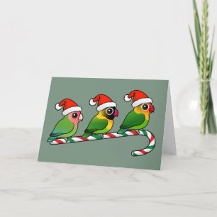 Cartes Pour Fêtes Annuelles Sucre de canne Lovebird