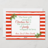 Cartes Pour Fêtes Annuelles sucre de canne Noël (Dos)