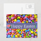 Cartes Pour Fêtes Annuelles Sucreries colorées de Pâques (Devant / Derrière)