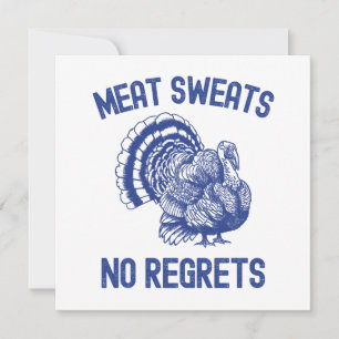 Cartes Pour Fêtes Annuelles Sucres de viande Pas de regret