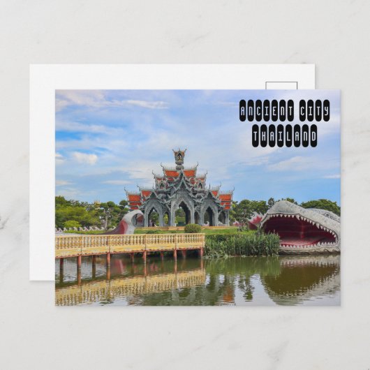 Cartes Pour Fêtes Annuelles Sumeru Mountain in Ancient City (Devant / Derrière)