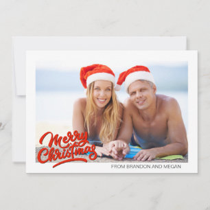 Cartes Pour Fêtes Annuelles Summer Beach Joyeux Noël Photo