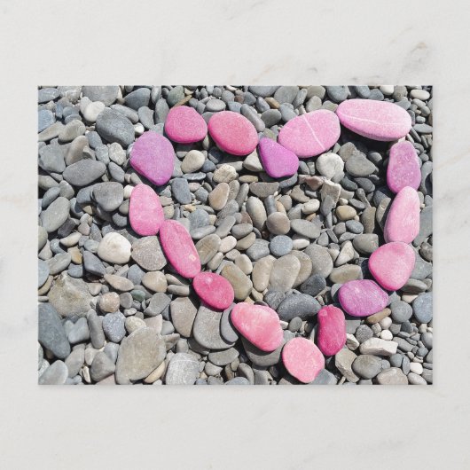 Cartes Pour Fêtes Annuelles Summer Beach rock Heart (Devant)