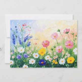 Cartes Pour Fêtes Annuelles Summer time flat