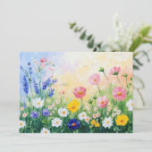 Cartes Pour Fêtes Annuelles Summer time flat (Debout devant)