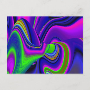 Cartes Pour Fêtes Annuelles Summerrainbow, Rainbowart 3D Abstrait