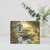 Cartes Pour Fêtes Annuelles Sunny Apple Orchard (Debout devant)