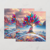 Cartes Pour Fêtes Annuelles Sunrise Crystal (Devant / Derrière)