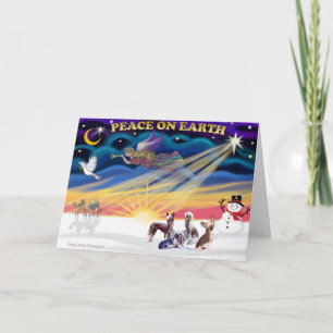 Cartes Pour Fêtes Annuelles Sunrise de Noël - Crêtes chinoises (quatre)