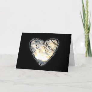 Cartes Pour Fêtes Annuelles Sunrise Heart Valentine Romance Love Card