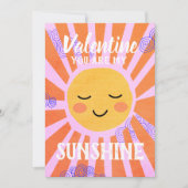 Cartes Pour Fêtes Annuelles Sunshine Valentine (Devant)