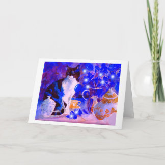 Cartes Pour Fêtes Annuelles Super chat esprits