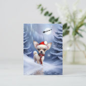 Cartes Pour Fêtes Annuelles Super mignon Noël Chihuahua Chiuppy (Debout devant)