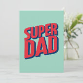 Cartes Pour Fêtes Annuelles Super Papa (Debout devant)