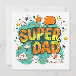 Cartes Pour Fêtes Annuelles Super Papa