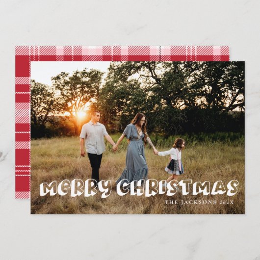 Cartes Pour Fêtes Annuelles Super Quirky Joyeux Noël Design (Devant / Derrière)