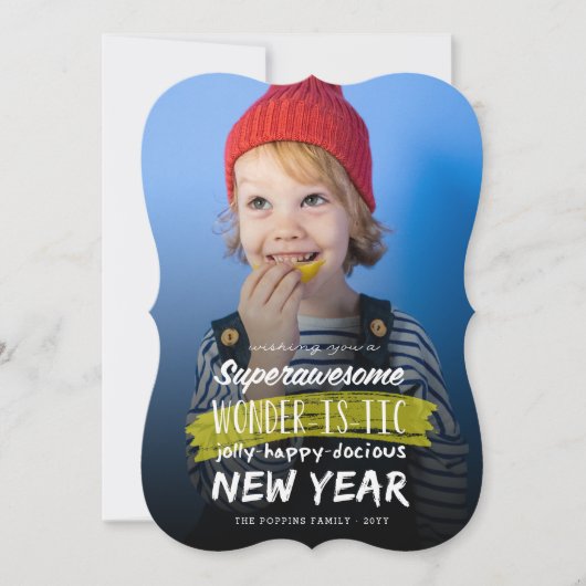 Cartes Pour Fêtes Annuelles Superbe Merveilleuse Jolly Happydocile Année (Devant)