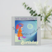 Cartes Pour Fêtes Annuelles Supercalifragilisticexpialidocile fille d'annivers (Debout devant)