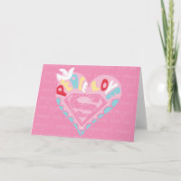 Supergirl Paix et amour rose