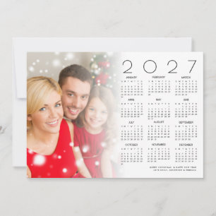 Cartes Pour Fêtes Annuelles Superposition de photo de famille de calendrier 20