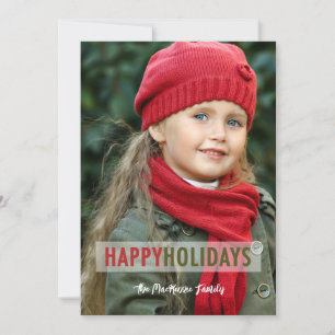 Cartes Pour Fêtes Annuelles Superposition de photo de Noël moderne