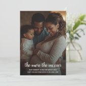 Cartes Pour Fêtes Annuelles Superposition de photo de Noël « Plus on est de fo (Debout devant)