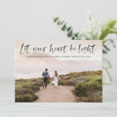 Cartes Pour Fêtes Annuelles Superposition Let Your Heart Be Light en noir (Debout devant)