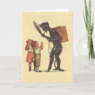 Cartes Pour Fêtes Annuelles Suppliant Krampus