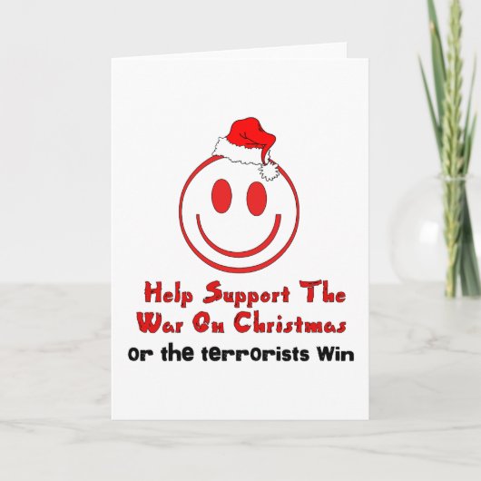 Cartes Pour Fêtes Annuelles Support War on Christmas (Devant)