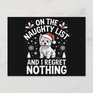 Cartes Pour Fêtes Annuelles Sur La Liste Vilain Ne Regrette Rien Noël Chien