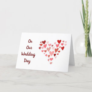 CARTES POUR FÊTES ANNUELLES SUR **NOTRE JOUR DE MARIAGE** AVEC AMOUR