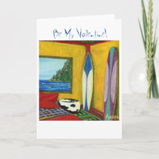 Cartes Pour Fêtes Annuelles Surfer de BeMyValentine GreetingCard©2016Soul