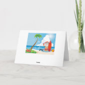 Cartes Pour Fêtes Annuelles surfer santa claus (Dos)