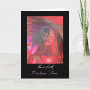 Cartes Pour Fêtes Annuelles Surtout, je vous souhaite de l'amour...