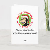 Cartes Pour Fêtes Annuelles Surveillance père Noël (Dos)