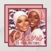 Cartes Pour Fêtes Annuelles Survivantes du cancer de femmes afro-américaines a (Devant / Derrière)