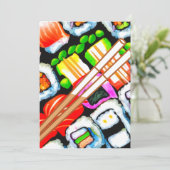 Cartes Pour Fêtes Annuelles Sushi pop (Debout devant)