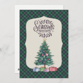 Cartes Pour Fêtes Annuelles Sutherland Old Ancient Écossais Tartan Noël (Devant / Derrière)