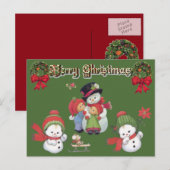 CARTES POUR FÊTES ANNUELLES SUZANNE ELIZABETH CHRISTMAS COLLECTION (Devant / Derrière)