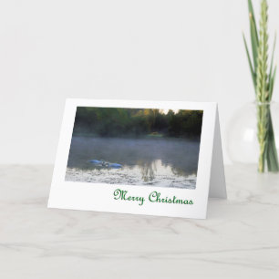 Cartes Pour Fêtes Annuelles Swans dans le Merry Christmas