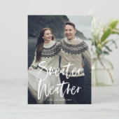 Cartes Pour Fêtes Annuelles Sweater Weather (Debout devant)
