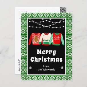 Cartes Pour Fêtes Annuelles Sweaters de Noël moches Joyeux Noël vert