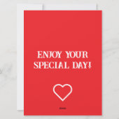 Cartes Pour Fêtes Annuelles Sweet 16 Linart (Dos)