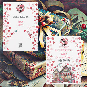 Cartes Pour Fêtes Annuelles Sweet As Candy Mon papa Aimant Coeur Saint Valenti