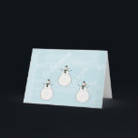 Cartes Pour Fêtes Annuelles Sweet Christmas Snowman<br><div class="desc">Sweet Christmas Snowman</div>
