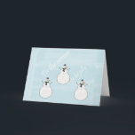 Cartes Pour Fêtes Annuelles Sweet Christmas Snowman<br><div class="desc">Sweet Christmas Snowman</div>
