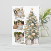 Cartes Pour Fêtes Annuelles Sweet Christmas Tree Photo Collage (Debout devant)