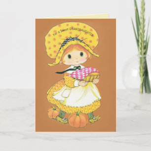 Cartes Pour Fêtes Annuelles Sweet Grandgirl Thanksgiving