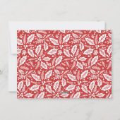 Cartes Pour Fêtes Annuelles Sweet Holly verdure Noël Rouge (Dos)